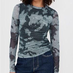 SOLD Rag & Bone The Yana Mesh Long-Sleeve